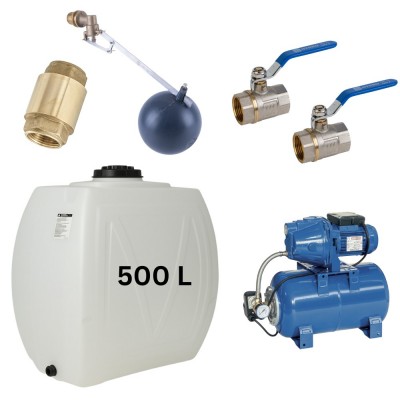 Kit „Acqua potabile 500L“ con serbatoio Narrow Mavil (bianco) e pompa autoadescante Speroni - Serbatoi per acqua potabile