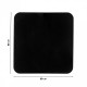Tappetino/sottofondo per camino a legna, Acciaio nero 2mm, Dimensioni 80x80cm | Accessori |  |