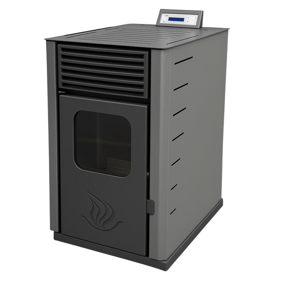 Stufa a Pellet Mytherm Angela TA 25 grigio, 25kW | Stufe a Pellet ad Aria | Stufe a Pellet |