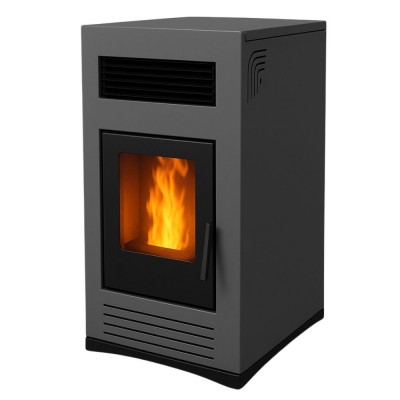 Stufa a Pellet Mytherm Angela TA 12 PRO grigio, 12kW - Offerte Speciali
