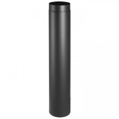 Tubo per canna fumaria in acciaio nero PARKANEX, dritto, lunghezza 1m, Ø150,  Spessore 2mm - 