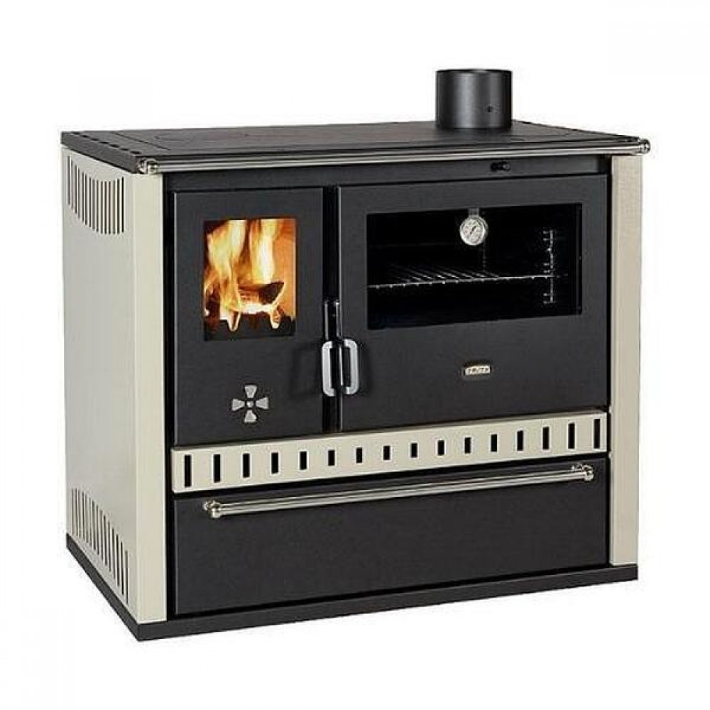 Cucina a legna Prity GT Avorio, con cassetto, 15 kW | Stufe a Legna con Forno | Stufe A Legna |