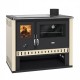 Cucina a legna Prity GT Avorio, con piano cottura in vetroceramica, 15 kW | Stufe a Legna con Forno | Stufe A Legna |