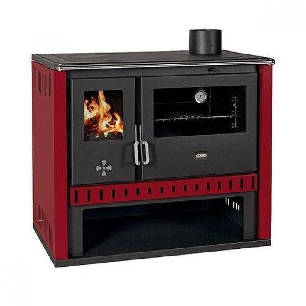 Cucina a legna Prity GT Rosso, 15 kW | Stufe a Legna con Forno | Stufe A Legna |