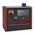 Termocucina a legna Prity GT W10 Rosso, con forno in acciaio inox, piano cottura in vetroceramica e cassetto, 13.3 kW