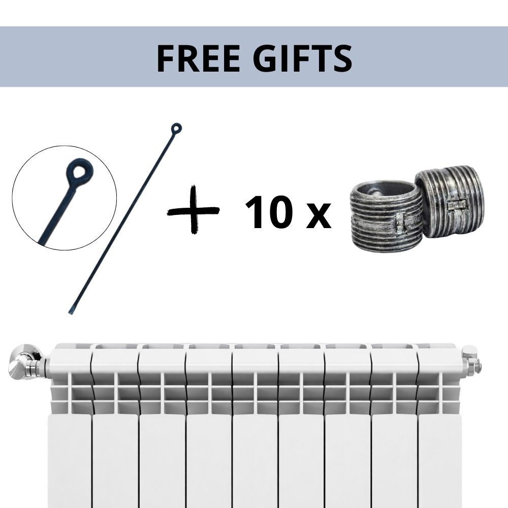 Set completo di radiatori in alluminio Helyos Evo H350, 10 pezzi x 10 sezioni | Radiatori Alluminio | Radiatori |