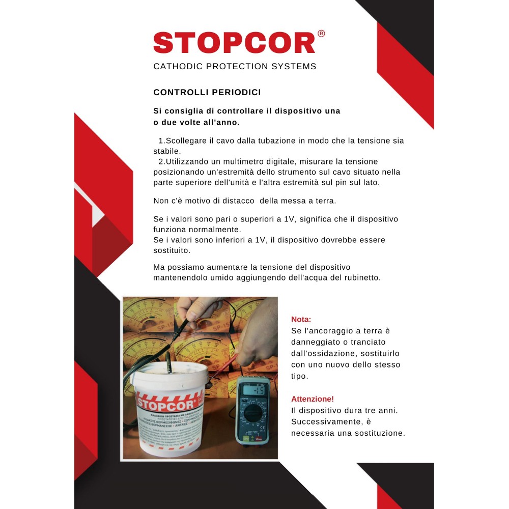 Dispositivo di protezione catodica Stopcor A1 PLUS (fino a 100 kW) | Accessori | Legna |