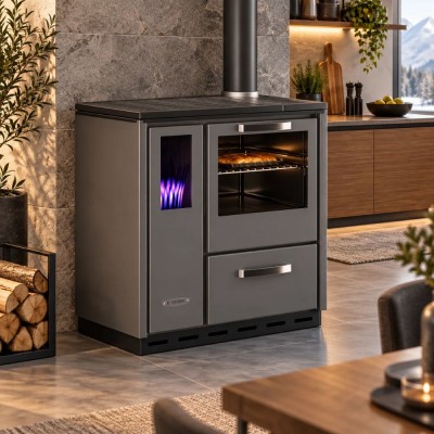 Stufa a gasolio con forno Balkan Energy MASINA, 10kW - Stufe a gasolio