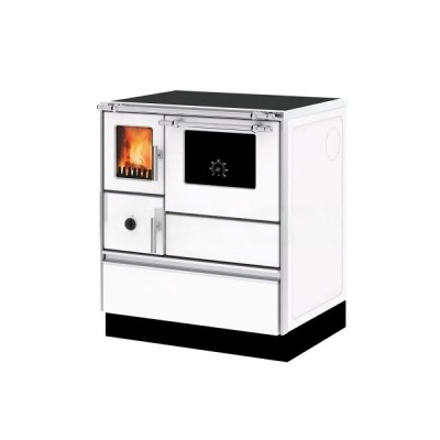 Stufa a Legna con Forno Alfa Plam Dominant 70 Bianca, 6.3kW - Stufe a Legna con Forno per Cucinare