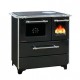 Stufa a Legna con Forno Alfa Plam Donna 70 Anthracite-Left, 5kW | Stufe a Legna con Forno | Stufe A Legna |