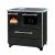 Stufa a Legna con Forno Alfa Plam Donna 70 Antracite-Destra, 5kW