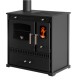 Stufa a legna con forno Prometey Perfect Eco con canna fumaria a sinistra, 7kW | Stufe a Legna con Forno | Stufe A Legna |