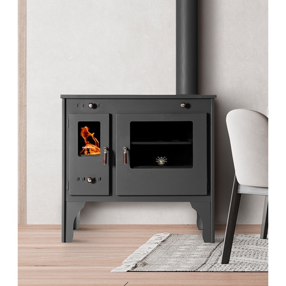 Stufa a legna con forno Prometey Retro Eco, 7kW |  |  |