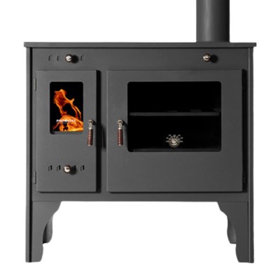 Stufa a legna con forno Prometey Retro Eco, 7kW - Prometey