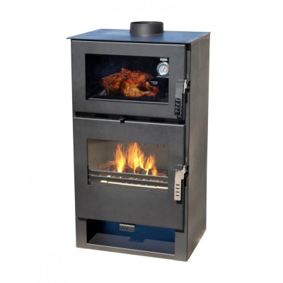 Stufа a Legna con Forno Verso F, 9kW - Stufe a Legna con Forno per Cucinare