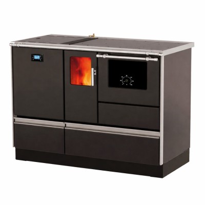 Termostufa a Pellet con Forno Alfa Plam Alfa Term 20 Pellet, 20kW - Stufe a Pellet