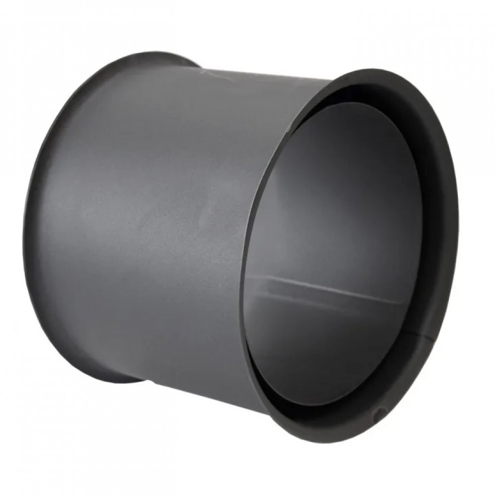 Rosetta Canna Fumaria PARKANEX doppio, acciaio, nero, 115mm, Ø130,  Spessore 2mm | Canna Fumaria |  |