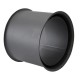 Rosetta Canna Fumaria PARKANEX doppio, acciaio, nero, 115mm, Ø130,  Spessore 2mm | Canna Fumaria |  |