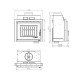 Camini a legna UNIFLAM 600 DURO S con alimentazione d'aria, 10 kW | Inserti Camini | Camini a legna |