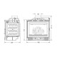 Camini a legna UNIFLAM 600 PLUS ECO con serranda, 8 kW | Inserti Camini | Camini a legna |