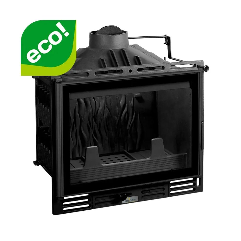 Camini a legna UNIFLAM 600 PLUS ECO con serranda e alimentazione d'aria, 8 kW | Inserti Camini | Camini a legna |