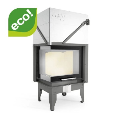 Camini a legna UNIFLAM 660 DURO con condotti d'aria e alimentazione d'aria, lato sinistro, 10,25 kW - Camini a legna