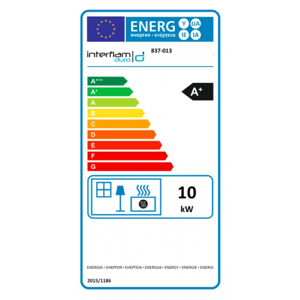 Camini a legna UNIFLAM 660 DURO con condotti d'aria e alimentazione d'aria, lato sinistro, 10 kW | Inserti Camini | Camini a legna |
