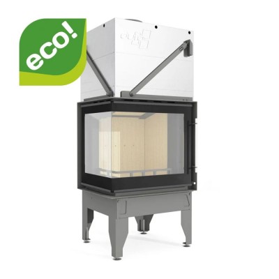 Camini a legna UNIFLAM 660 DURO con condotti d'aria e alimentazione d'aria, lato sinistro, 10 kW - Camini a legna