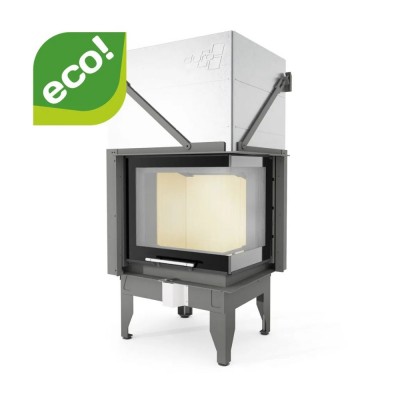Camini a legna UNIFLAM 660 DURO con condotti d'aria e alimentazione d'aria, lato destro, 10 kW - Camini a legna