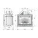 Camini a legna UNIFLAM 700 LUX ECO con serranda, 12 kW | Inserti Camini | Camini a legna |