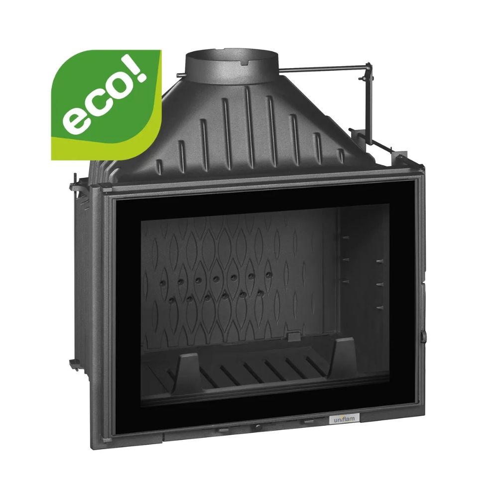 Camini a legna UNIFLAM 700 PLUS ECO con serranda e alimentazione d'aria, 12 kW | Inserti Camini | Camini a legna |