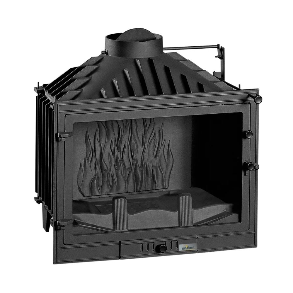 Camini a legna UNIFLAM 700 STANDARD ECO con serranda, 10 kW | Camini in ghisa | Camini a legna |