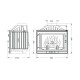 Camini a legna UNIFLAM 700 STANDARD ECO con serranda, 10 kW | Camini in ghisa | Camini a legna |
