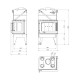 Camini a legna UNIFLAM 760 DURO con condotti d'aria e alimentazione d'aria, lato destro, 10,8 kW | Inserti Camini | Camini a legna |