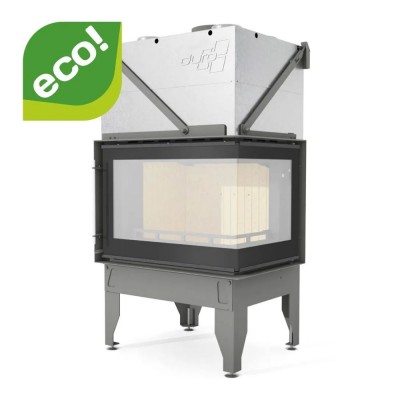 Camini a legna UNIFLAM 760 DURO con condotti d'aria e alimentazione d'aria, lato destro, 10,8 kW - Camini a legna