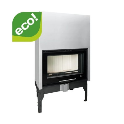 Camini a legna UNIFLAM 760 EVO con porta a sollevamento e alimentazione d'aria, 11 kW - Camini a legna
