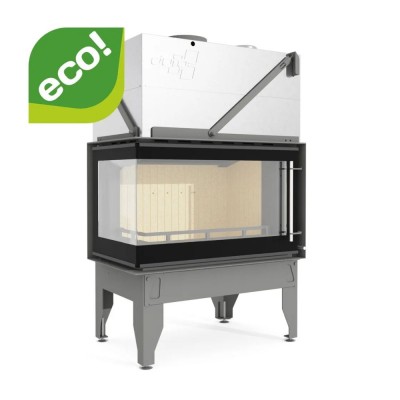 Camini a legna UNIFLAM 860 DURO con condotti d'aria e alimentazione d'aria, lato sinistro, 14,1 kW - Camini a legna