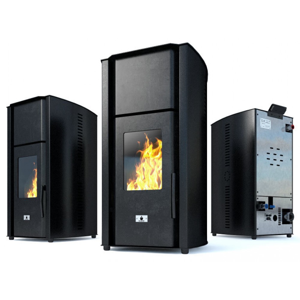 Camina a Pellet con Serbatoio d'Acqua Eco Spar Auriga Black, 25kW | Termostufe a Pellet Camina a Pellet con Serbatoio d'Acqua Eco Spar Auriga Black, 25kW | Termostufe a Pellet | Stufe a Pellet |