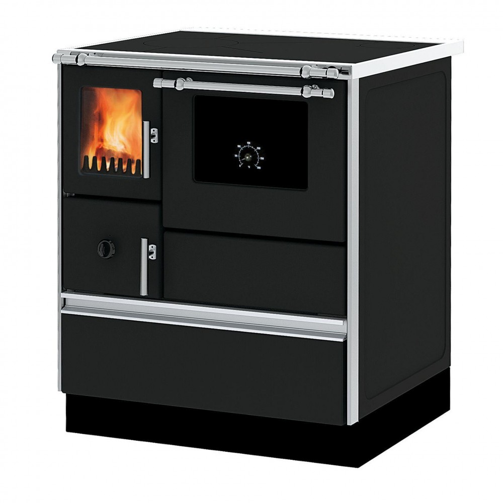 Stufa a Legna con Forno Alfa Plam Dominant 70 Anthracite, 6.3kW | Stufe a Legna con Forno | Stufe A Legna |