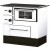 Cucina a Legna Alfa Plam Regular 46 Bianca Destra, 5kW