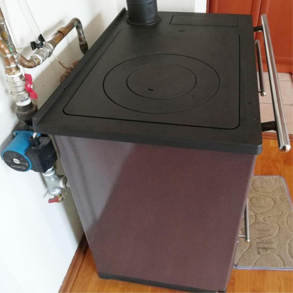Stufa a Legna con Forno е Serbatoio d`Acqua Plamen Termo Glass, 14kW | Stufe A Legna | Legna |