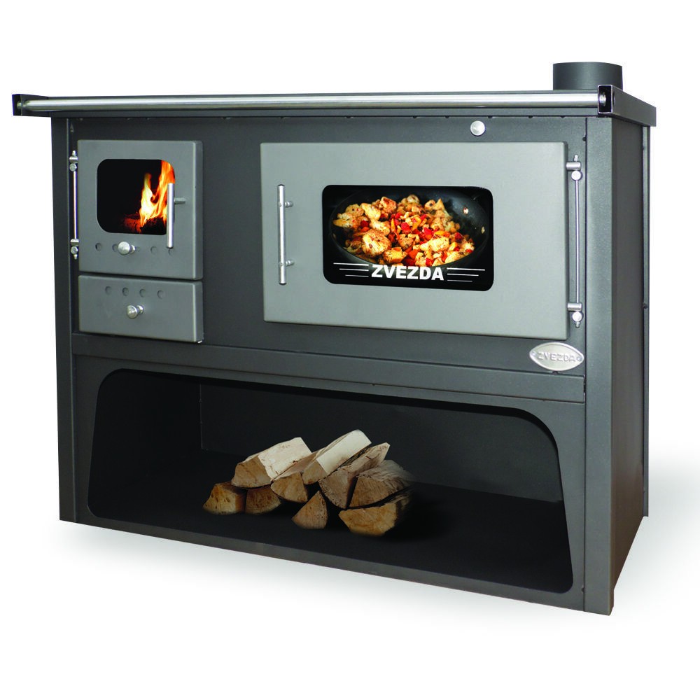 Termostufa a Legna con Forno Zvezda Classic GF Maxi Vr 10, 17kW | Stufe a Legna con Forno | Stufe A Legna |