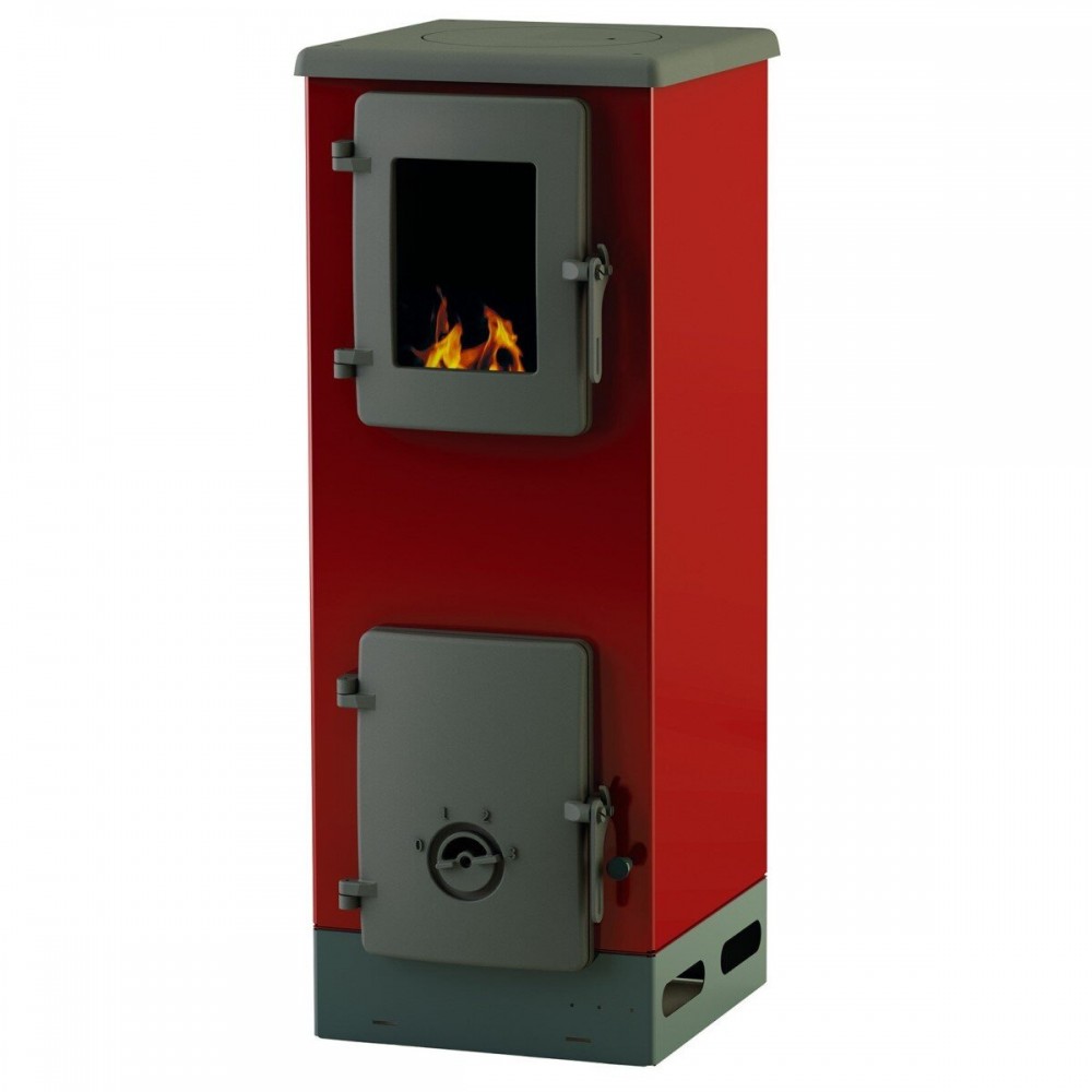 Stufa a Legna Alfa Plam Vulkan S Red, 4kW | Stufe a Legna | Stufe A Legna |