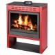 Stufa a Legna Victoria 05 Onyx (Red), 14kW | Stufe a Legna | Stufe A Legna |