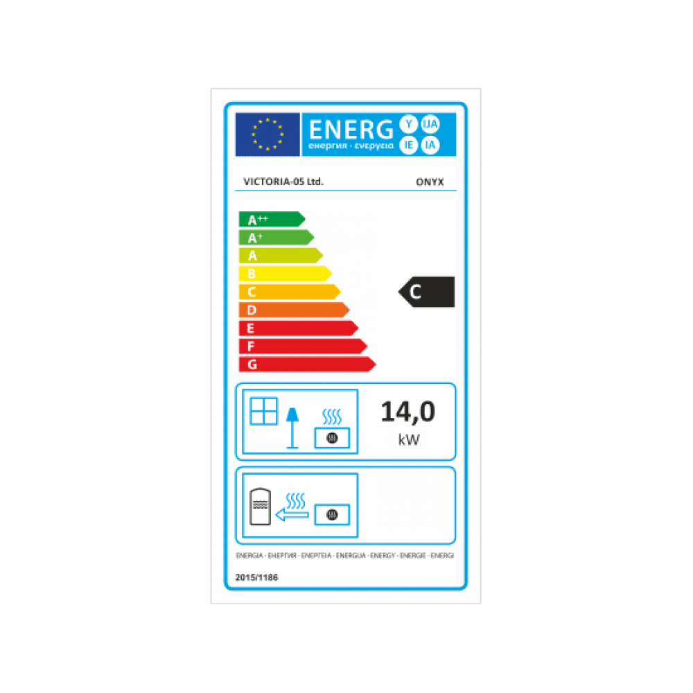 Stufa a Legna Victoria 05 Onyx (Red), 14kW | Stufe a Legna | Stufe A Legna |