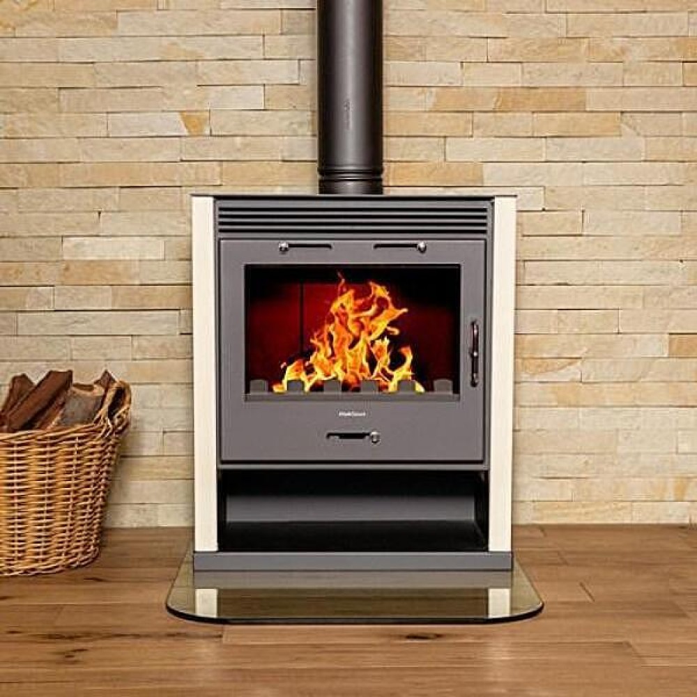 Stufa a Legna con Serbatoio d`Acqua Victoria 05 Rubin BO, avorio, 13kW | Termostufe a Legna | Stufe A Legna |