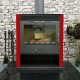Stufa a Legna con Serbatoio d`Acqua Victoria 05 Rubin BO, rosso, 13kW | Termostufe a Legna | Stufe A Legna |
