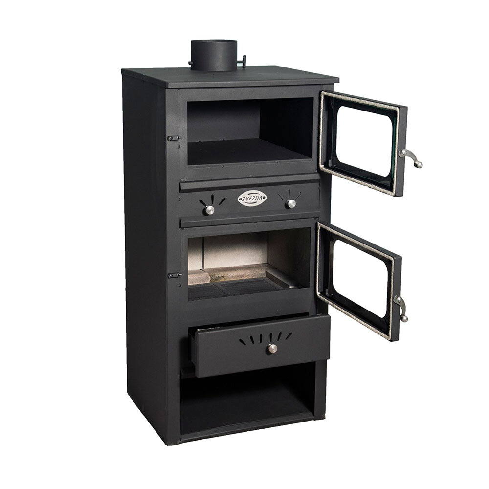 Stufa a Legna con Forno Zvezda MF 10, 7.6kW | Stufe a Legna | Stufe A Legna |