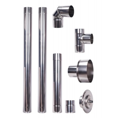 Kit INOX tubi canna fumaria per stufa a pellet, 80-120mm - Confronto dei Prodotti