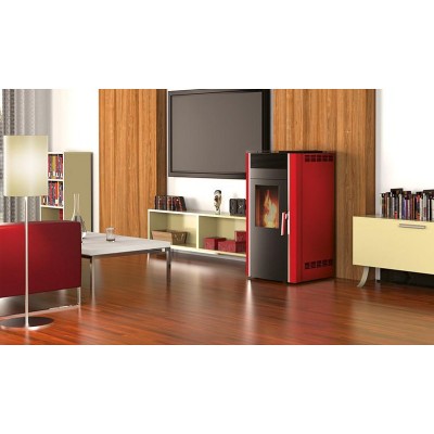 Stufa a Pellet ad Aria Alfa Plam Luca S, 6kW - Stufe a Pellet Canalizzata ad Aria